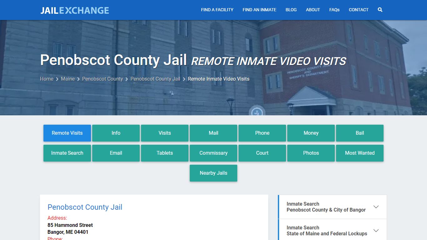 Video Visitation - Penobscot County Jail, ME - Jail Exchange